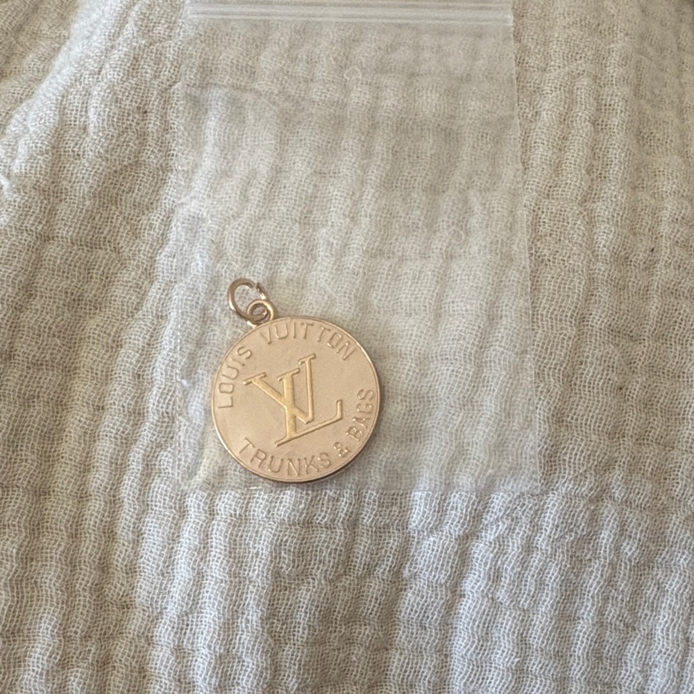 Louis Vuitton Gold Medallion Pendant